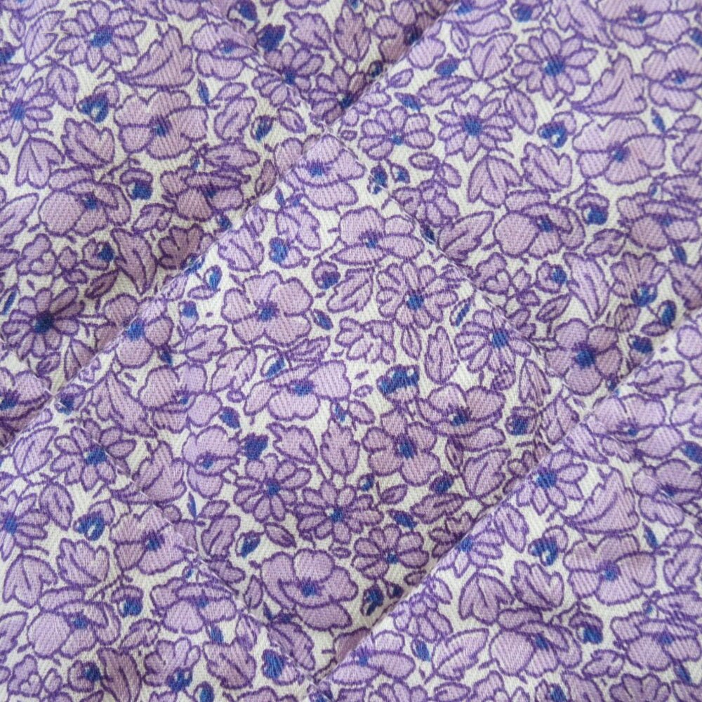 NWT J. Crew Quilted Shirt-Jacket in Dusty Mauve Mixed Floral XS - Picture 4 of 5